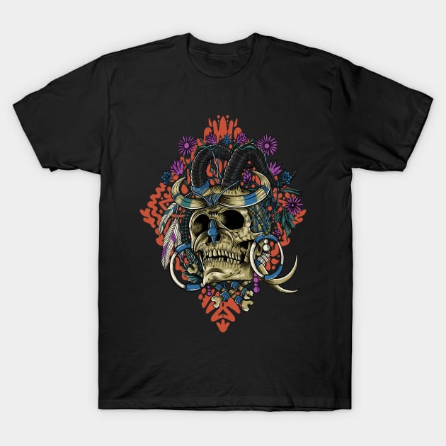 New Guinea Skull T-Shirt by suryas